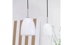 Jazz Fönsterlampa 12cm Opal/Borstad Stål