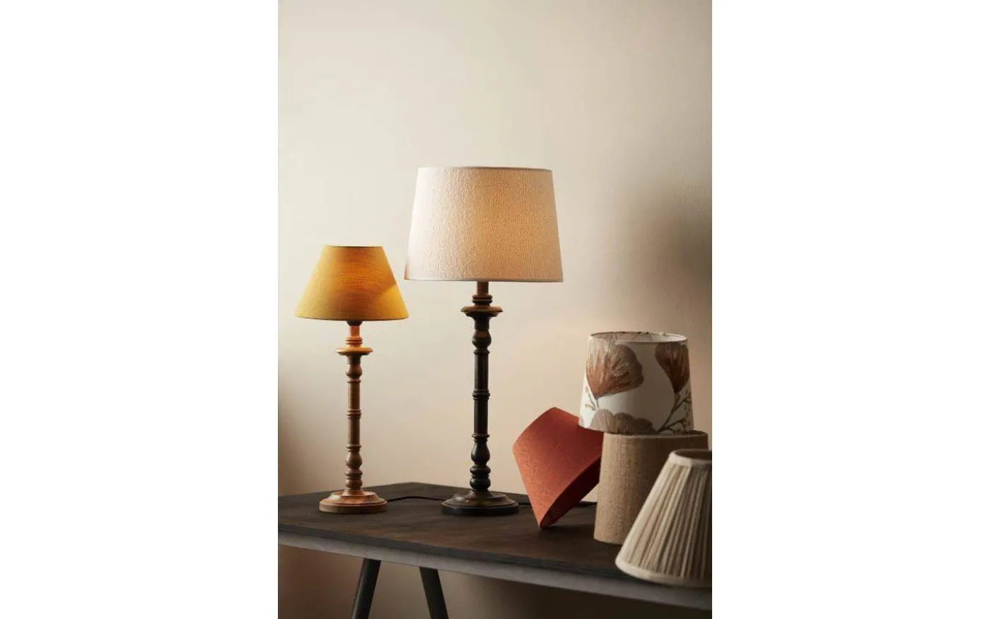 Joy Lampfot 50cm Svartbrun