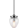 Juni Fönsterlampa 11cm Antikstål/Klar