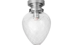Juni Plafond 20cm Antikstål/Klar IP44