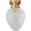 Juni Plafond 20cm Borstad Mässing/Frostad IP44