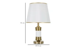 Jupiter Bordslampa 52cm Vit/Guld