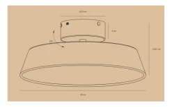 Kaito 2 Plafond 30cm LED 3000K 10,5W Grå