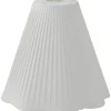 Karin Plisserad Toppringskärm Ø25cm Satin Offwhite