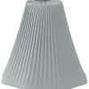 Karin Plisserad Toppringskärm Ø25cm Satin Grå