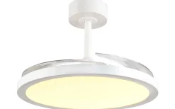 Kasfjord Takfläkt 107cm LED matt vit stjärnljus