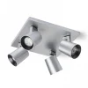 Kenny LV Takspotlight 24cm Aluminium/Svart
