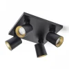 Kenny LV Takspotlight 24cm Svart/Guld