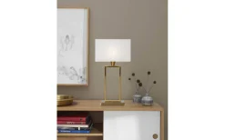 Kensington Bordslampa 51cm Mässing/Vit