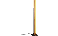 Kerala Golvlampa LED matt svart/trä