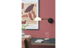 Kjøbenhavn Vägglampa Grande Svart/Opal