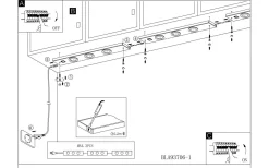 Kob Bänkbelysning 60cm LED 3000K 3x2,3W Vit