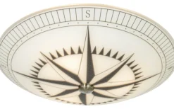Kompass Plafond 42cm Vit/Svart