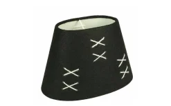 Kors Lampskärm Oval 22cm Svart/Vit