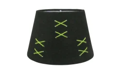 Kors Lampskärm Oval 22cm Svart/Limegrön