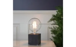 Kub Bordslampa 10cm Svart