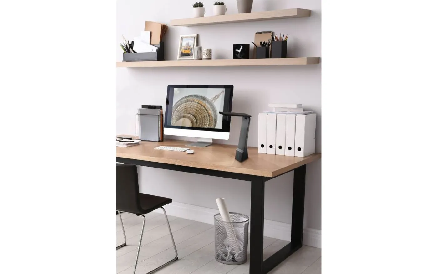 La Seca Skrivbordslampa 26cm Batteri+USB LED 3000/4000/5000K 1,8W Svart