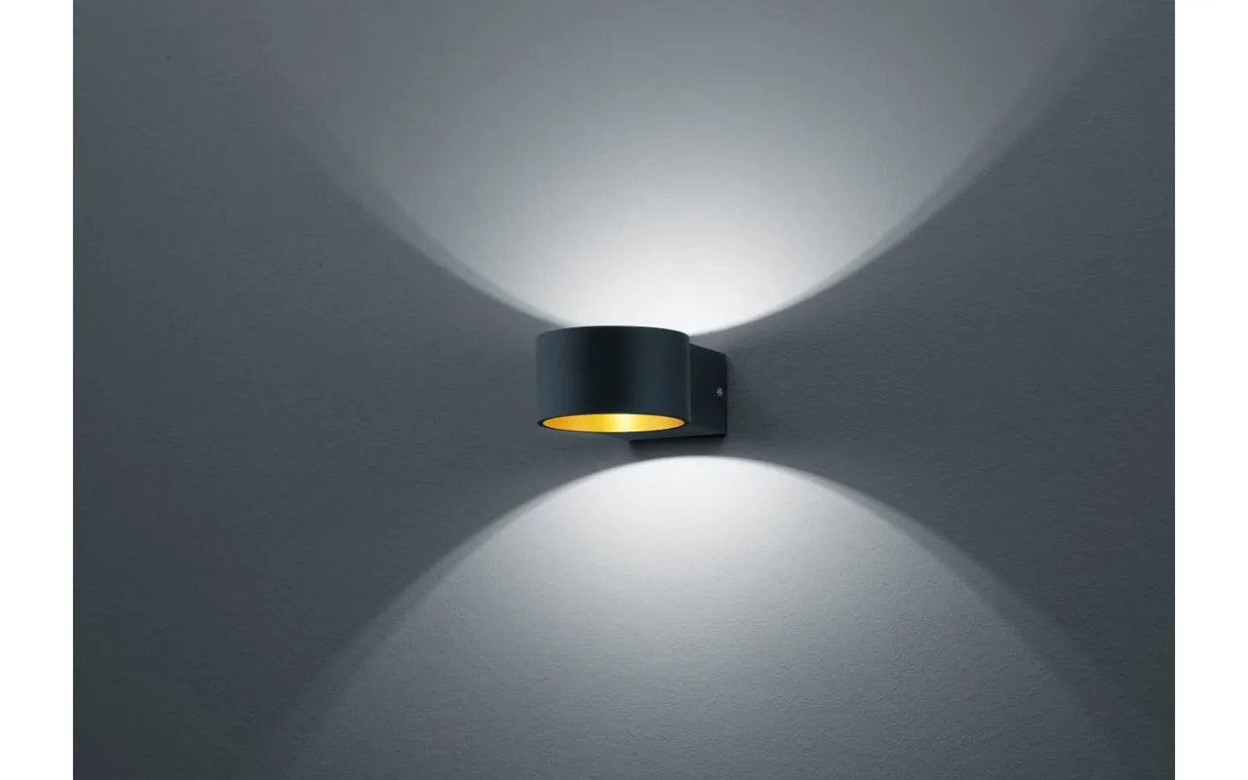 Lacapo Vägglampa LED svart/guld