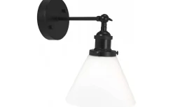 Lambda Vägglampa Svart/Opal