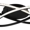Lane Plafond LED mattsvart/kristalleffekt 4000K