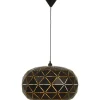 Lattice Taklampa 50cm Svart/Guld