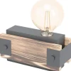 Layham Bordslampa 10cm Trä/Svart