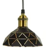 Lazer Fönsterlampa 15cm Svart/guld
