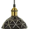 Lazer Fönsterlampa 15cm Svart/vit