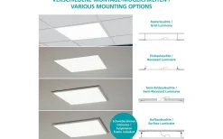 Led Plafond 59,5cm LED 4000K 33W Vit