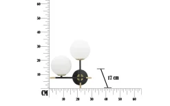 Leo Vägglampa 35cm Svart