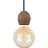 Light Pendel Med E27-Sockel Mahogany