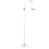 Lilje Golvlampa 135cm Dubbel Vit/Mässing
