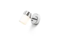 Linn I Vägglampa Krom/Opal IP44