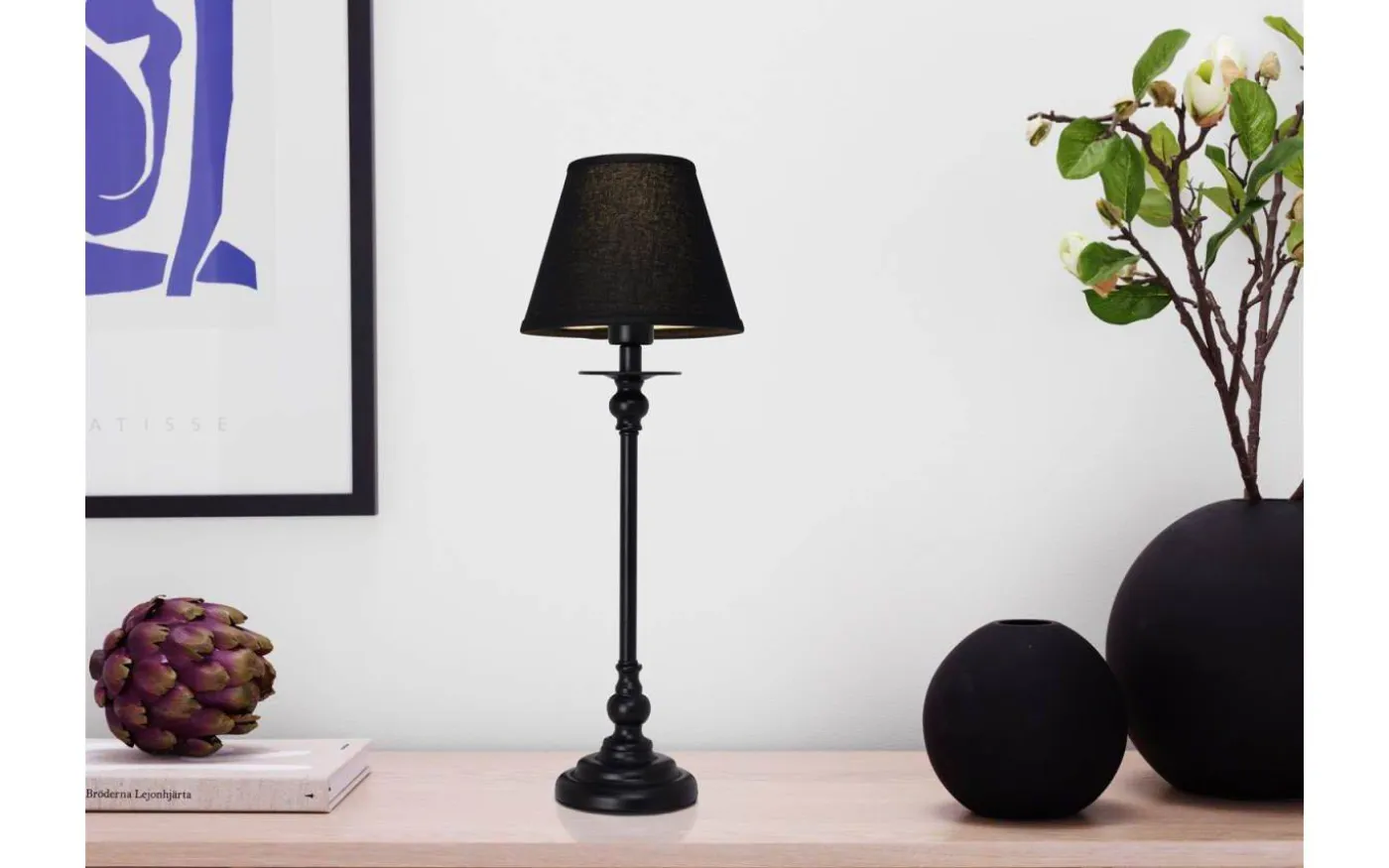 Linne Lampskärm Ø14cm Svart