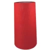 Linne Lampskärm Cylinder Ø16cm Röd