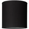 Linne Lampskärm Cylinder Ø25cm Svart