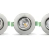 Lisa 230V Spotlight 3000K 5,5W 3-pack Borstad Stål IP65