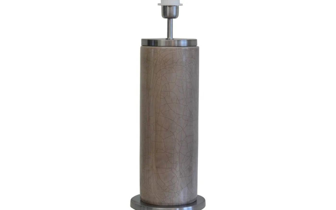 Lissabon Lampfot 59cm Grå/Borstad Silver