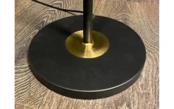 Ljusdal Golvfot 140cm 1L Svart/Matt Mässing Ex. Lampskärm