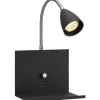 Logi Vägglampa Svart