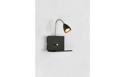 Logi Vägglampa Svart