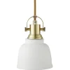 Loke Fönsterlampa 12cm Borstad Mässing/Opal