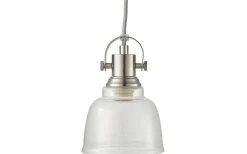 Loke Fönsterlampa 12cm Satin Nickel/Klar