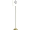 London Golvlampa 146cm Borstad Mässing