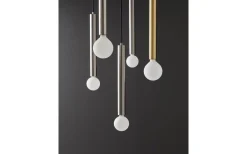 Long Takpendel 45cm Shiny Nickel