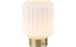Lord Bordslampa LED matt mässing/vit uppladdningsbar