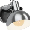 Lubenham 1 Vägglampa Stålantik/Creme