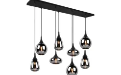 Lumina Takpendel 8-delad E14 mattsvart