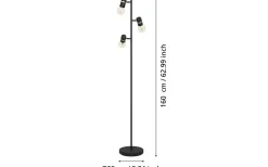 Lurone Golvlampa 160cm Svart
