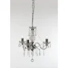 Luster Kristallkrona 46cm 3-delad E14 transparent